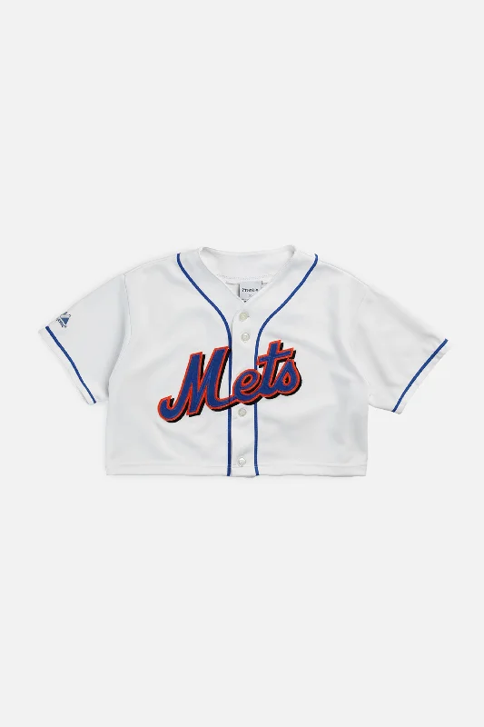 Men's Football Jerseys with Embroidered Club Badges for a Premium and Authentic AppealRework Crop NY Mets MLB Jersey - S