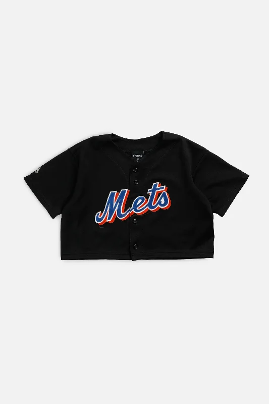 Men's Basketball Jerseys in Sleeveless Design for Enhanced Mobility on the CourtRework Crop NY Mets MLB Jersey - S Men's Basketball Jerseys in Sleeveless Design for Enhanced Mobility on the CourtRework Crop NY Mets MLB Jersey - S