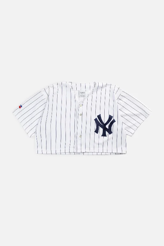 Men's Limited - Release American Football Jerseys of Rookie Stars for Early Adopters and FansRework Crop NY Yankees MLB Jersey - L Men's Limited - Release American Football Jerseys of Rookie Stars for Early Adopters and FansRework Crop NY Yankees MLB Jersey - L