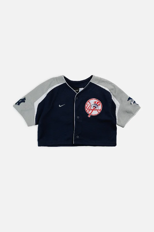 Men's Basketball Jerseys with Signature Player Logos for a Fan - Favorite LookRework Crop NY Yankees MLB Jersey - S Men's Basketball Jerseys with Signature Player Logos for a Fan - Favorite LookRework Crop NY Yankees MLB Jersey - S