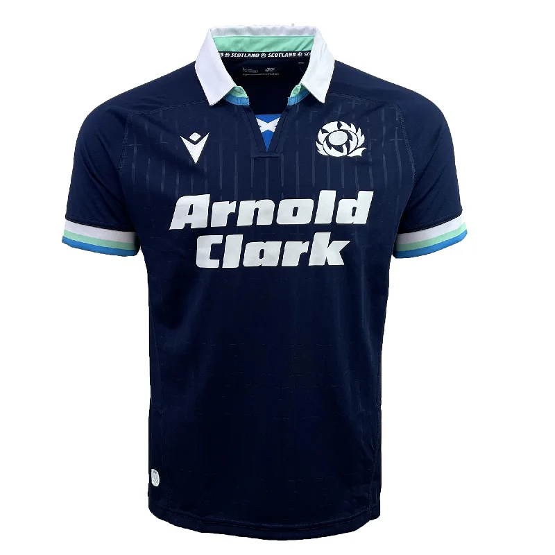 Men's Throwback Rugby Jerseys of Historic Matches and Teams for Rugby History BuffsScotland Replica Home Jersey 24/25 by Macron Men's Throwback Rugby Jerseys of Historic Matches and Teams for Rugby History BuffsScotland Replica Home Jersey 24/25 by Macron