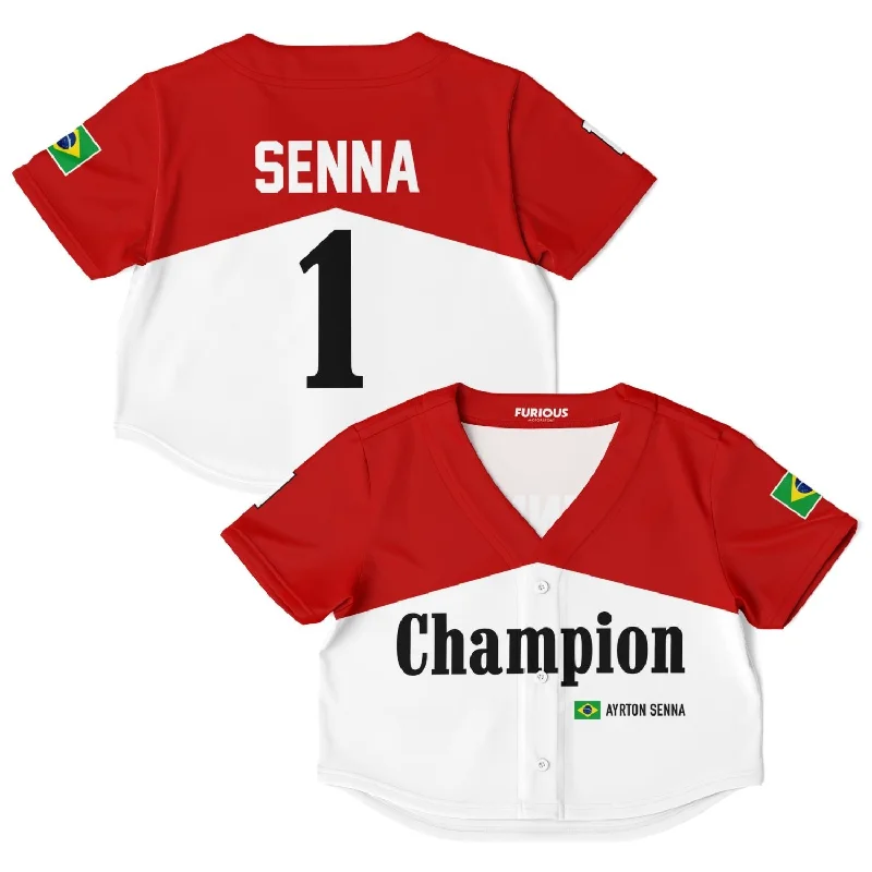 Men's Vintage American Football Jerseys of Legendary Teams for Collectors and FansSenna - Iconic Livery Crop Top Jersey Men's Vintage American Football Jerseys of Legendary Teams for Collectors and FansSenna - Iconic Livery Crop Top Jersey