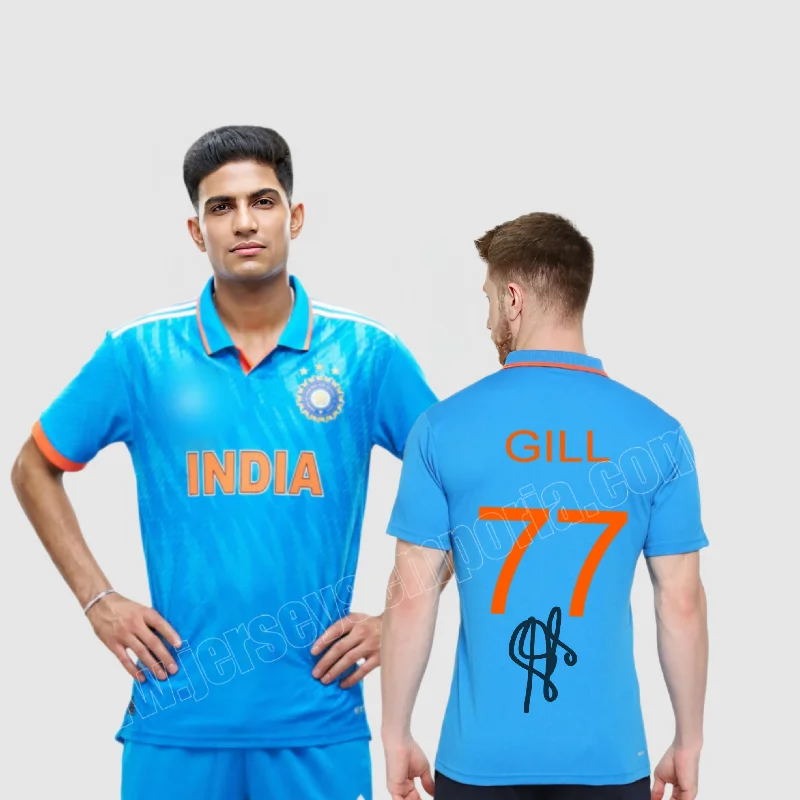 Men's Retro Soccer Jerseys of Famous Clubs from the 90s for Nostalgic Football EnthusiastsShubman gill Indian cricket ODI wold cup signature Edition Jersey 2023 Player- Edition