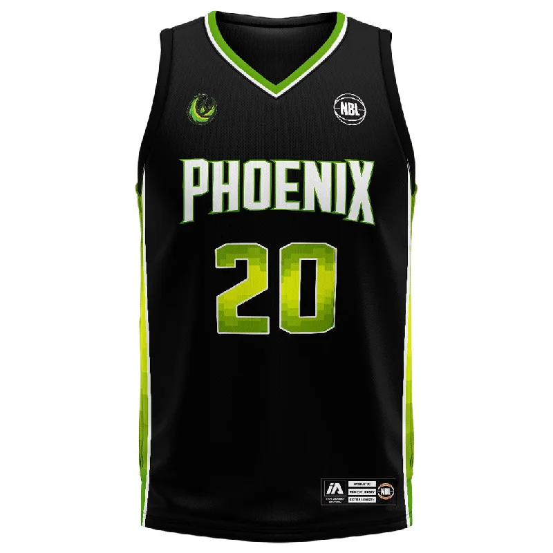 Men's Moisture - Wicking Lacrosse Jerseys with Mesh Panels for Optimal Performance on the FieldSouth East Melbourne Phoenix NBL25 Fan Jersey - Sobey