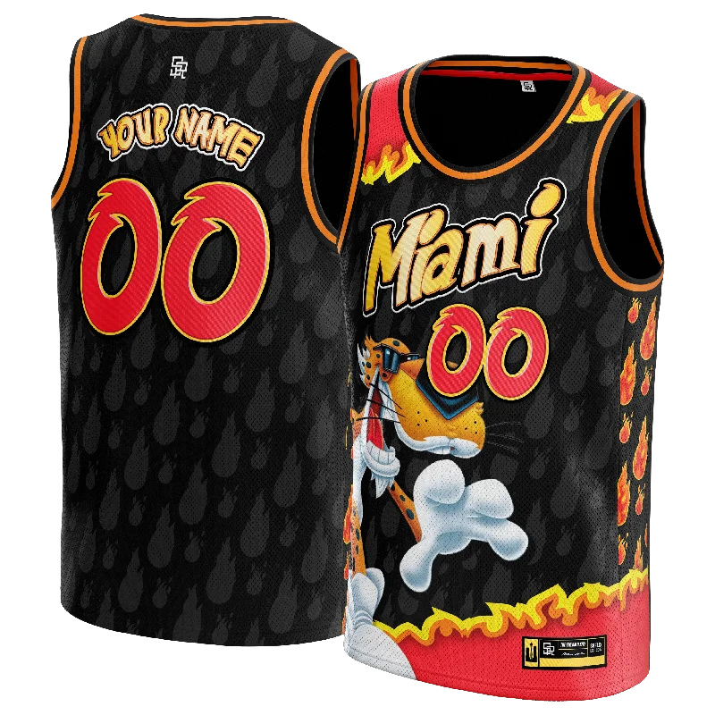 Men's Breathable Polyester Running Jerseys in Bright Neon Colors for High - Visibility WorkoutsSRELIX "Flaming" Jersey