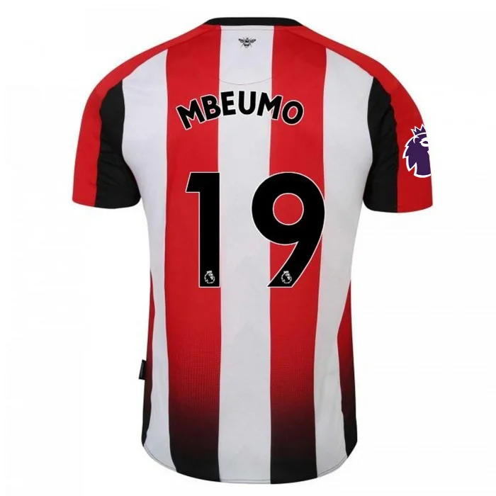 Men's Custom - Printed Baseball Jerseys with Player Names and Numbers for Personalized StyleUmbro Brentford Bryan Mbeumo Home Jersey w/ EPL Patch 24/25 (Red/White) Men's Custom - Printed Baseball Jerseys with Player Names and Numbers for Personalized StyleUmbro Brentford Bryan Mbeumo Home Jersey w/ EPL Patch 24/25 (Red/White)