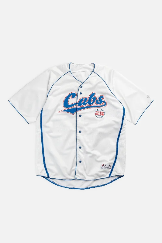 Men's Breathable Polyester Running Jerseys in Bright Neon Colors for High - Visibility WorkoutsVintage Chicago Cubs MLB Jersey - XL