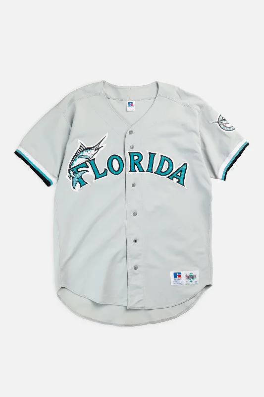 Men's Custom - Printed Baseball Jerseys with Player Names and Numbers for Personalized StyleVintage Florida Marlins MLB Jersey - L