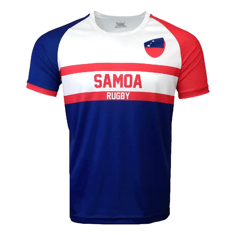 Men's Retro Soccer Jerseys of Famous Clubs from the 90s for Nostalgic Football EnthusiastsNations of Rugby Samoa Rugby Supporters Jersey Men's Retro Soccer Jerseys of Famous Clubs from the 90s for Nostalgic Football EnthusiastsNations of Rugby Samoa Rugby Supporters Jersey