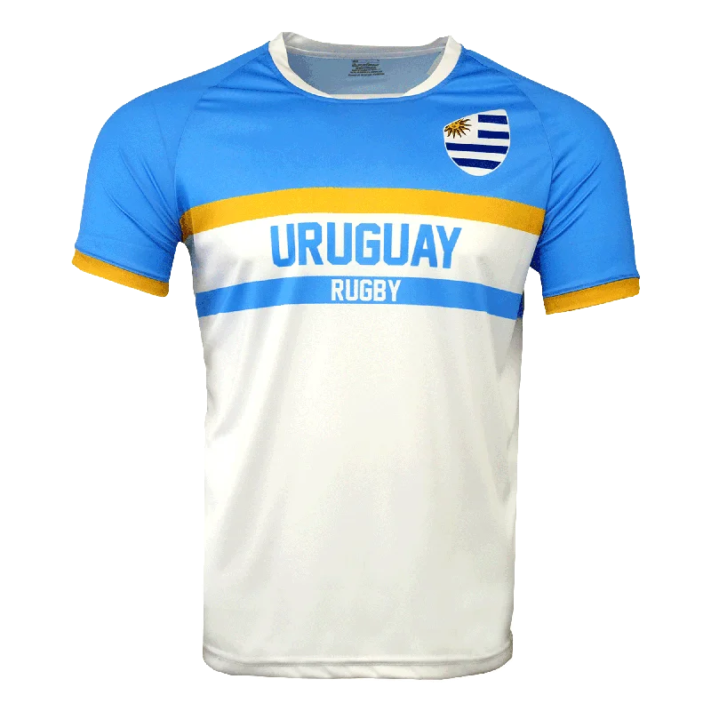 Men's Custom - Embroidered Volleyball Jerseys for Team Uniforms or Personalized GearNations of Rugby Uruguay Rugby Supporters Jersey Men's Custom - Embroidered Volleyball Jerseys for Team Uniforms or Personalized GearNations of Rugby Uruguay Rugby Supporters Jersey