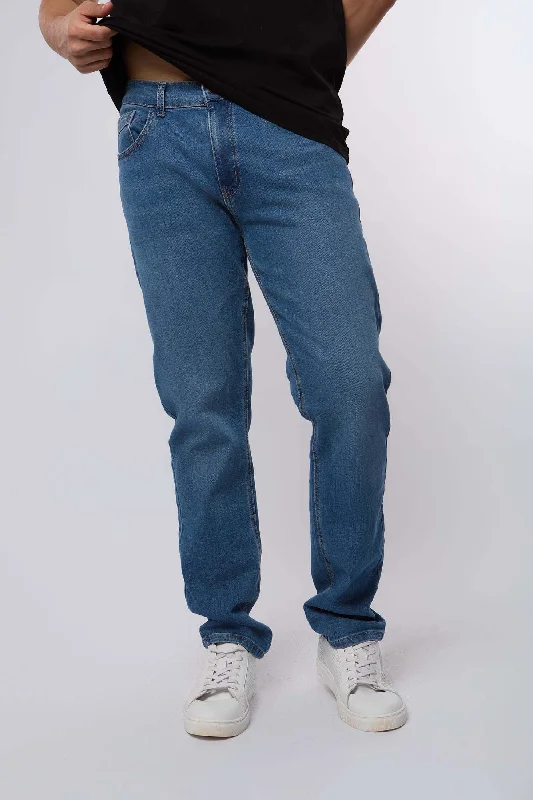 Men's Jeans with a Hidden Coin Pocket for Added ConvenienceDenim