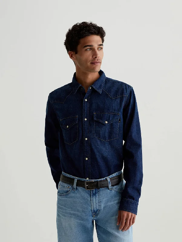 Men's Jeans with an Elastic Waistband for Ultimate ComfortAiden Western Shirt - Tactile Men's Jeans with an Elastic Waistband for Ultimate ComfortAiden Western Shirt - Tactile