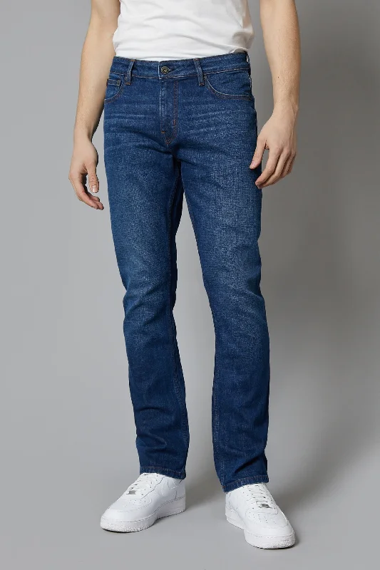 Men's Cargo Jeans with Multiple Pockets for a Practical and Outdoor - Friendly LookAlaska straight fit Jeans In Dark Blue Men's Cargo Jeans with Multiple Pockets for a Practical and Outdoor - Friendly LookAlaska straight fit Jeans In Dark Blue