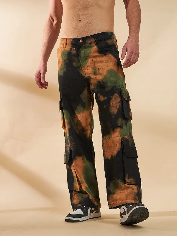 Men's Ripped Skinny Jeans in Acid Wash for an Edgy and Punk - Inspired StyleBlack Tie & Dye Baggy Cargo Denim Men's Ripped Skinny Jeans in Acid Wash for an Edgy and Punk - Inspired StyleBlack Tie & Dye Baggy Cargo Denim
