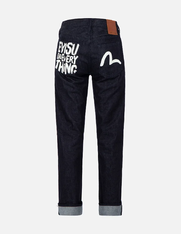 Men's Cargo Jeans with Multiple Pockets for a Practical and Outdoor - Friendly LookBrand Motto and Seagull Print Slim-Fit Jeans #2010 Men's Cargo Jeans with Multiple Pockets for a Practical and Outdoor - Friendly LookBrand Motto and Seagull Print Slim-Fit Jeans #2010