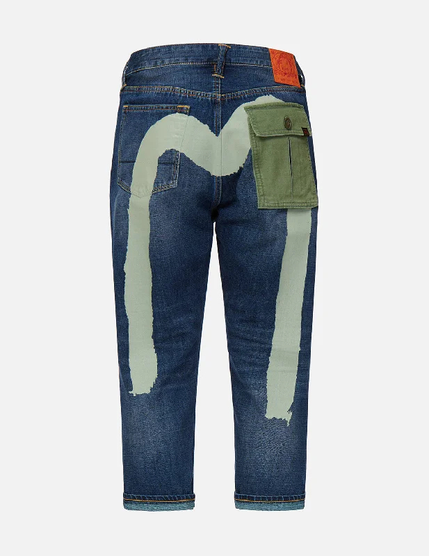 Plus Size Men's Straight Leg Jeans with Reinforced Knees for DurabilityBrushstroke Daicock Military-hybrid Cropped Jeans Plus Size Men's Straight Leg Jeans with Reinforced Knees for DurabilityBrushstroke Daicock Military-hybrid Cropped Jeans