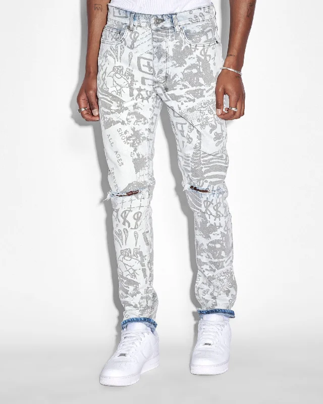 Men's Straight Leg Raw Denim Jeans for a Minimalist and Durable OptionCHITCH KOLLAGE ICEY Men's Straight Leg Raw Denim Jeans for a Minimalist and Durable OptionCHITCH KOLLAGE ICEY