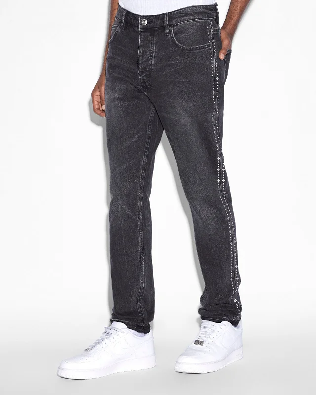Men's Stretch Jeans with a Moisture - Wicking Lining for Active LifestylesCHITCH METALIK STRIPE BLACK Men's Stretch Jeans with a Moisture - Wicking Lining for Active LifestylesCHITCH METALIK STRIPE BLACK