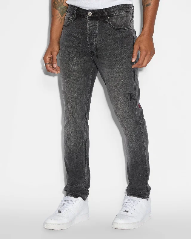 Men's Jeans with an Elastic Waistband for Ultimate ComfortCHITCH MIDNIGHT