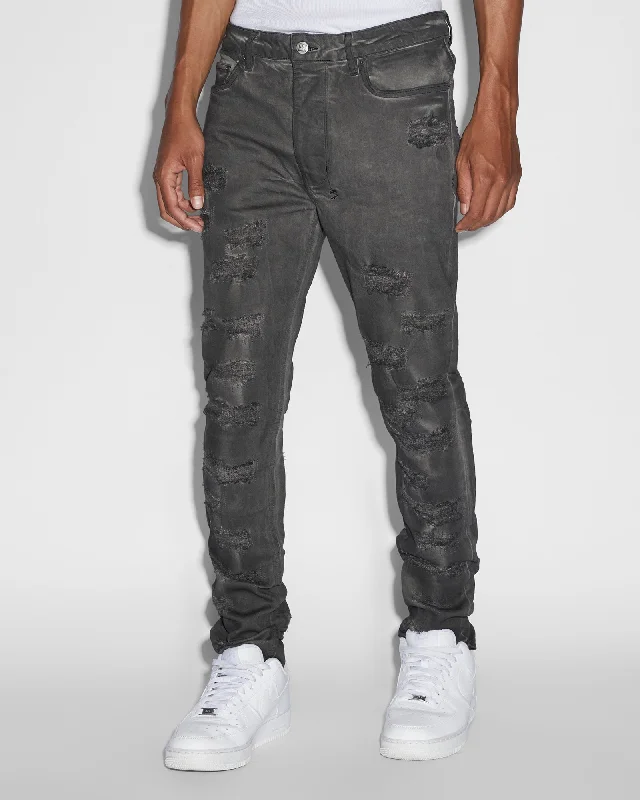 Plus Size Men's Relaxed Fit Jeans with a Tapered Leg for a Laid - Back VibeCHITCH OIL SLICK REPAIR Plus Size Men's Relaxed Fit Jeans with a Tapered Leg for a Laid - Back VibeCHITCH OIL SLICK REPAIR