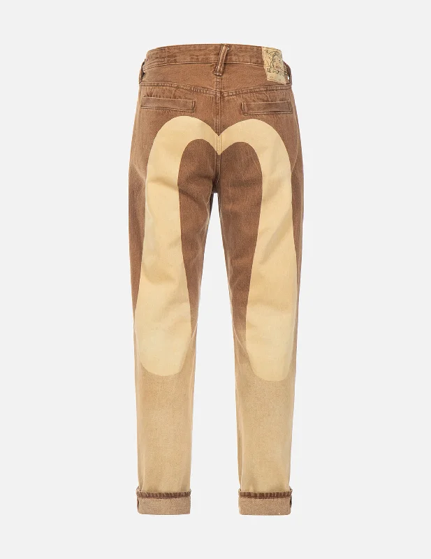 Men's Jeans with a Button - Fly for a Traditional and Classic AestheticDaicock Print Gradient Spray-dye Carrot-fit Jeans #2017 Men's Jeans with a Button - Fly for a Traditional and Classic AestheticDaicock Print Gradient Spray-dye Carrot-fit Jeans #2017