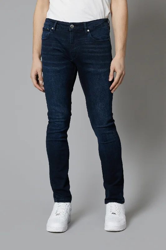 Men's Jeans with a Frayed Hem for a Casual and Effortless StyleDakota Slim Fit Jeans In Ink Blue Men's Jeans with a Frayed Hem for a Casual and Effortless StyleDakota Slim Fit Jeans In Ink Blue