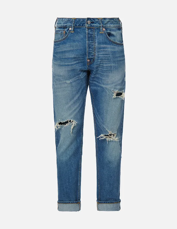 Men's Slim Fit Stretch Jeans in Dark Wash for a Modern and Comfortable LookDeconstructed Kamon Print Cropped-length Carrot Fit Jeans #2017 Men's Slim Fit Stretch Jeans in Dark Wash for a Modern and Comfortable LookDeconstructed Kamon Print Cropped-length Carrot Fit Jeans #2017