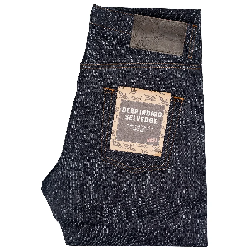 Men's Jeans with a Button - Fly for a Traditional and Classic AestheticEasy Guy - Deep Indigo Selvedge Men's Jeans with a Button - Fly for a Traditional and Classic AestheticEasy Guy - Deep Indigo Selvedge