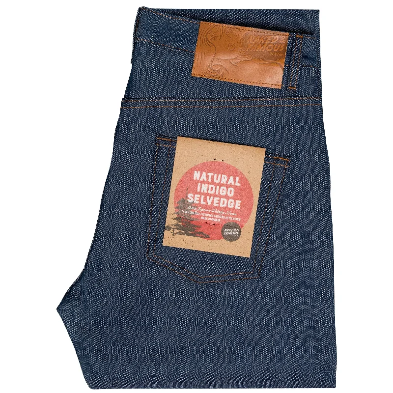Men's Jeans with a Button - Fly for a Traditional and Classic AestheticEasy Guy - Natural Indigo Selvedge Men's Jeans with a Button - Fly for a Traditional and Classic AestheticEasy Guy - Natural Indigo Selvedge