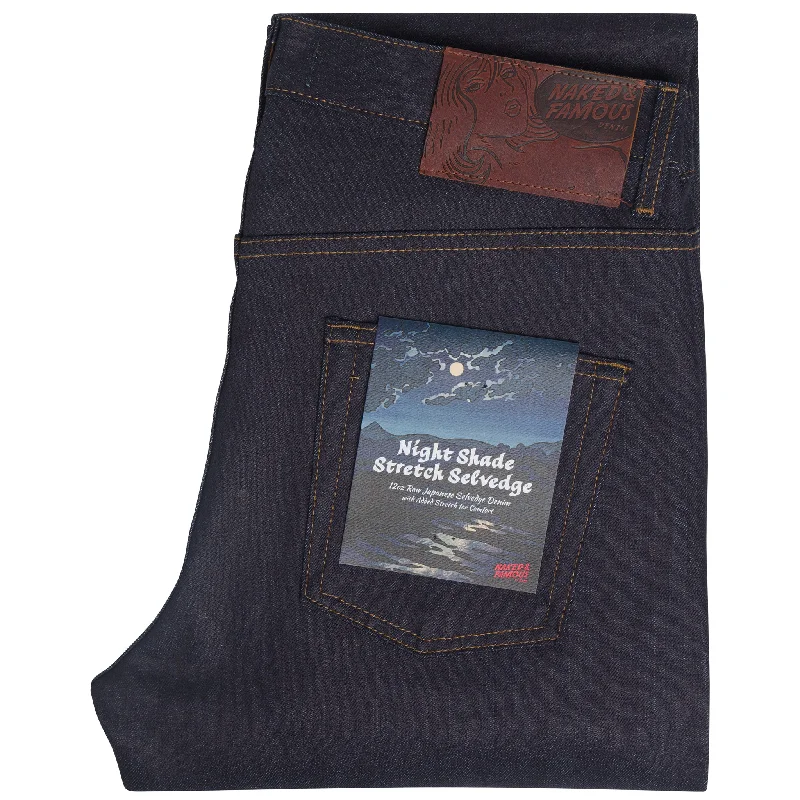 Men's Ripped Skinny Jeans in Acid Wash for an Edgy and Punk - Inspired StyleEasy Guy - Nightshade Stretch Selvedge Men's Ripped Skinny Jeans in Acid Wash for an Edgy and Punk - Inspired StyleEasy Guy - Nightshade Stretch Selvedge