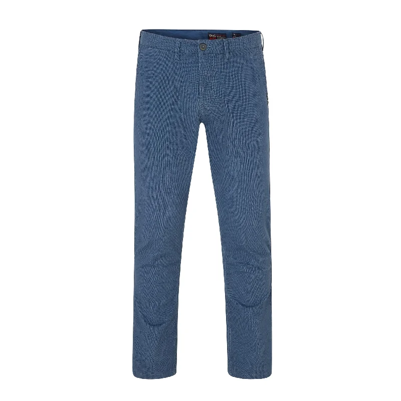 Men's Jeans with an Elastic Waistband for Ultimate ComfortEddie printed dobby chino with comfort stretch in Teal Men's Jeans with an Elastic Waistband for Ultimate ComfortEddie printed dobby chino with comfort stretch in Teal