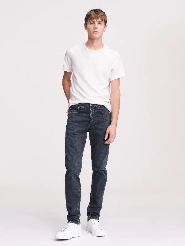 Men's Slim Fit Stretch Jeans in Dark Wash for a Modern and Comfortable LookFit 2 Slim Jean - Minna Men's Slim Fit Stretch Jeans in Dark Wash for a Modern and Comfortable LookFit 2 Slim Jean - Minna