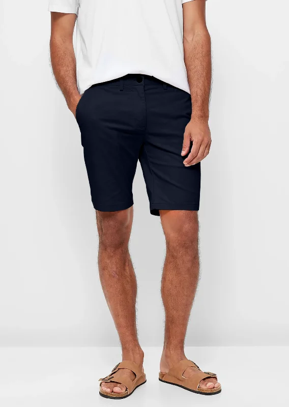 Men's Jeans with an Elastic Waistband for Ultimate ComfortHugo premium stretch chino short in Navy Men's Jeans with an Elastic Waistband for Ultimate ComfortHugo premium stretch chino short in Navy
