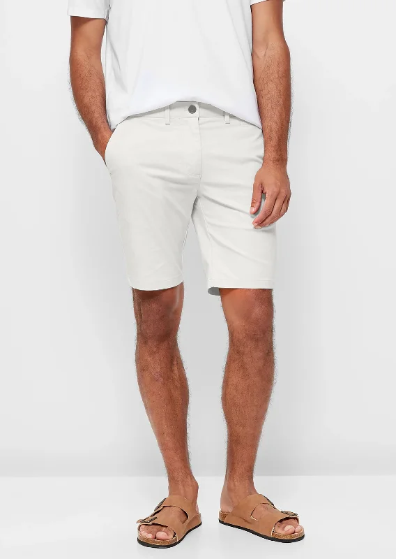 Men's Jeans with a Cargo - Inspired Knee Pocket for Extra StorageHugo premium stretch chino short in White Men's Jeans with a Cargo - Inspired Knee Pocket for Extra StorageHugo premium stretch chino short in White