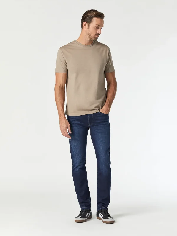 Men's Low - Rise Jeans in a Light Wash for a Casual and Youthful LookJake Slim Jean - Dark Brushed Athletic Men's Low - Rise Jeans in a Light Wash for a Casual and Youthful LookJake Slim Jean - Dark Brushed Athletic