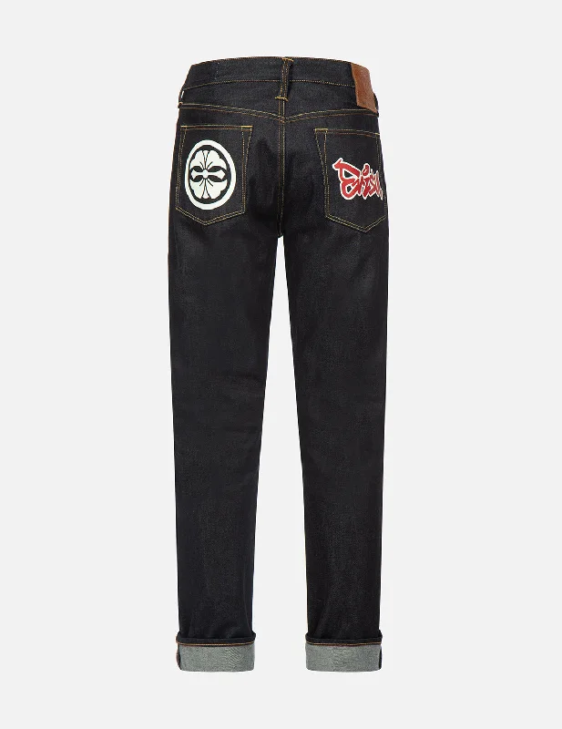 Plus Size Men's Relaxed Fit Jeans with a Tapered Leg for a Laid - Back VibeKamon and Graffiti Logo Print Carrot-Fit Denim Jeans #2017 Plus Size Men's Relaxed Fit Jeans with a Tapered Leg for a Laid - Back VibeKamon and Graffiti Logo Print Carrot-Fit Denim Jeans #2017