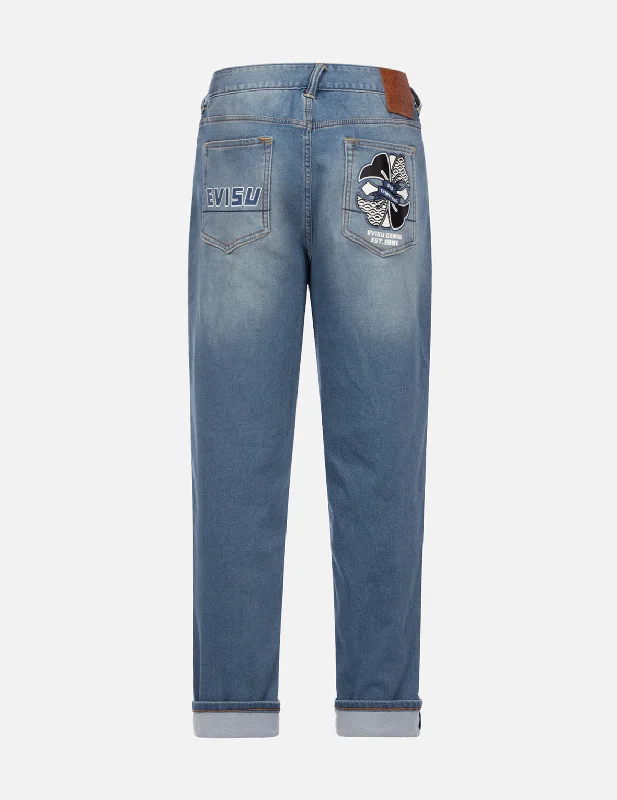 Plus Size Men's Bootcut Jeans with a Belt Loop Upgrade for a Stylish TouchKamon Print Pocket Relax Fit Jeans Plus Size Men's Bootcut Jeans with a Belt Loop Upgrade for a Stylish TouchKamon Print Pocket Relax Fit Jeans