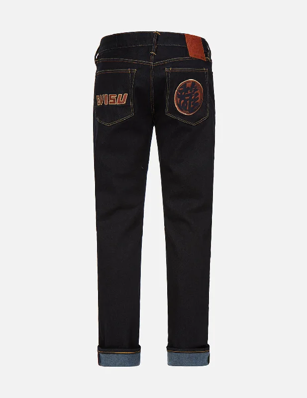Plus Size Men's Bootcut Jeans with a Relaxed Waist for a Classic and Comfortable FitLogo and Kanji Leather Patched Carrot Fit Jeans #2017 Plus Size Men's Bootcut Jeans with a Relaxed Waist for a Classic and Comfortable FitLogo and Kanji Leather Patched Carrot Fit Jeans #2017