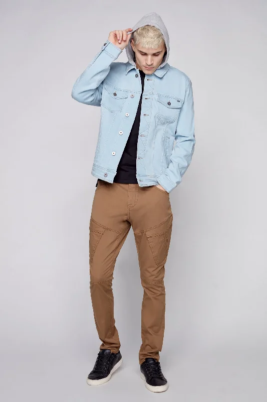 Men's Straight Leg Raw Denim Jeans for a Minimalist and Durable OptionMen's Denim Jacket With Built-In Hood - Bleach Blue Men's Straight Leg Raw Denim Jeans for a Minimalist and Durable OptionMen's Denim Jacket With Built-In Hood - Bleach Blue