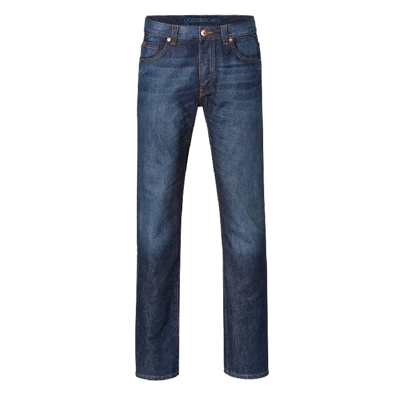 Men's Distressed Jeans with Patches for a Retro and DIY - Inspired AppearanceMens Straight Jeans - Kyanos Men's Distressed Jeans with Patches for a Retro and DIY - Inspired AppearanceMens Straight Jeans - Kyanos