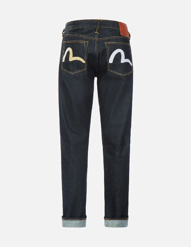 Men's Jeans with an Elastic Waistband for Ultimate ComfortMonogram Embossed Seagull Print Carrot Fit Jeans #2017 Men's Jeans with an Elastic Waistband for Ultimate ComfortMonogram Embossed Seagull Print Carrot Fit Jeans #2017