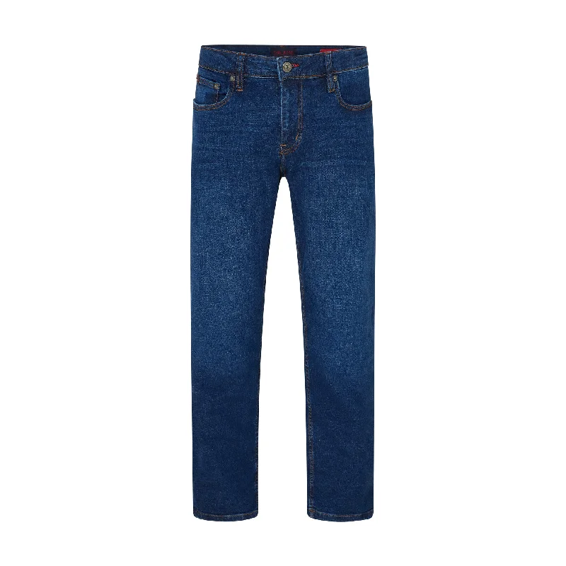 Plus Size Men's Bootcut Jeans with a Relaxed Waist for a Classic and Comfortable FitMontana loose fit jeans in Dark wash Plus Size Men's Bootcut Jeans with a Relaxed Waist for a Classic and Comfortable FitMontana loose fit jeans in Dark wash