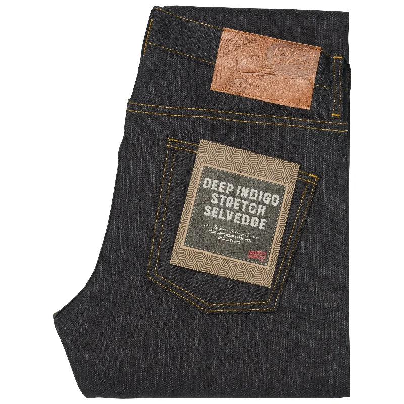 Men's Ripped Skinny Jeans in Acid Wash for an Edgy and Punk - Inspired StyleSuper Guy - Deep Indigo Stretch Selvedge Men's Ripped Skinny Jeans in Acid Wash for an Edgy and Punk - Inspired StyleSuper Guy - Deep Indigo Stretch Selvedge