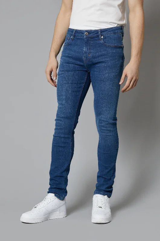 Men's Colored Jeans in Burgundy for a Bold and Fashion - Forward LookNevada Skinny Fit Jeans In Mid Blue Men's Colored Jeans in Burgundy for a Bold and Fashion - Forward LookNevada Skinny Fit Jeans In Mid Blue