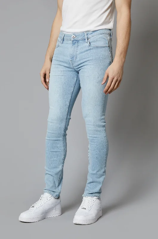 Plus Size Men's Bootcut Jeans with a Relaxed Waist for a Classic and Comfortable FitNevada Skinny Fit Jeans In Sky Blue Plus Size Men's Bootcut Jeans with a Relaxed Waist for a Classic and Comfortable FitNevada Skinny Fit Jeans In Sky Blue