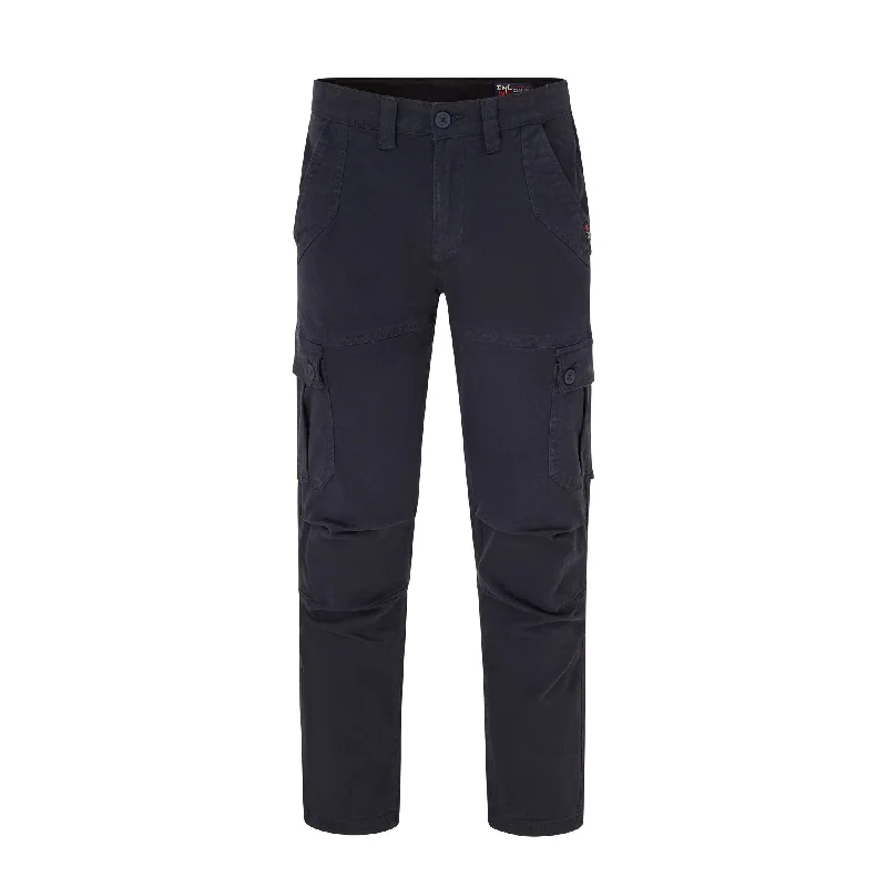 Men's High - Waisted Jeans in a Medium Wash for a Vintage - Style RevivalOxford premium comfort stretch cargo in Navy Men's High - Waisted Jeans in a Medium Wash for a Vintage - Style RevivalOxford premium comfort stretch cargo in Navy