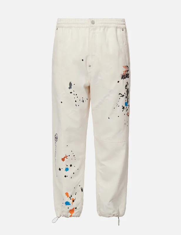 Men's Jeans with a Cargo - Inspired Knee Pocket for Extra StoragePaint Splash Print Monogram Denim Pants Men's Jeans with a Cargo - Inspired Knee Pocket for Extra StoragePaint Splash Print Monogram Denim Pants