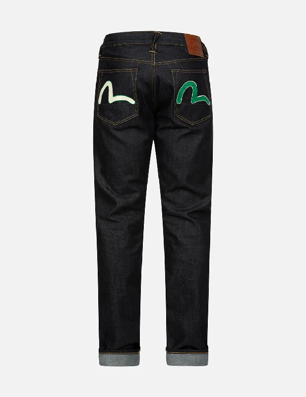 Men's Jeans with a Hidden Coin Pocket for Added ConvenienceSeagull Embossed Printed Carrot Fit Denim Jeans #2017 Men's Jeans with a Hidden Coin Pocket for Added ConvenienceSeagull Embossed Printed Carrot Fit Denim Jeans #2017