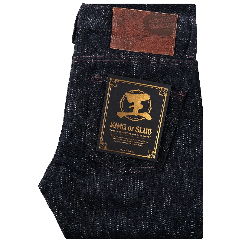 Plus Size Men's Straight Leg Jeans with Reinforced Knees for DurabilitySuper Guy - King of Slub Plus Size Men's Straight Leg Jeans with Reinforced Knees for DurabilitySuper Guy - King of Slub