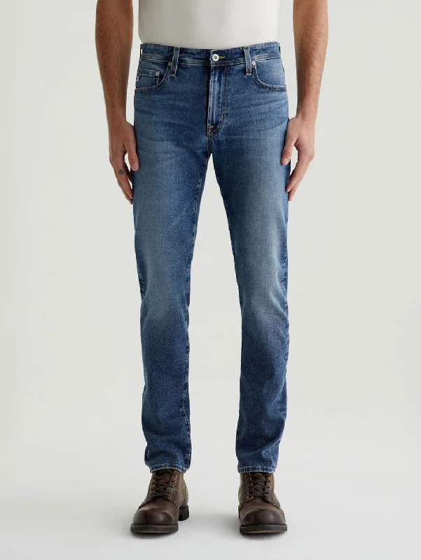 Men's Distressed Jeans with Patches for a Retro and DIY - Inspired AppearanceTellis Modern Slim Jean - Plateau Men's Distressed Jeans with Patches for a Retro and DIY - Inspired AppearanceTellis Modern Slim Jean - Plateau